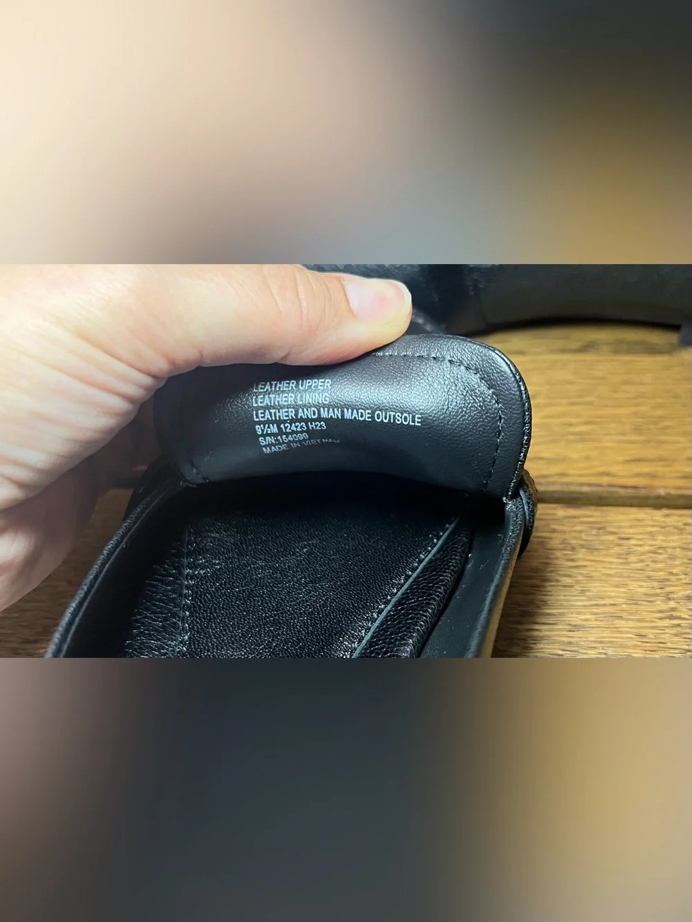 Tory Burch Georgia Loafer Leather Flat Shoe Perfect Black Size 9.5